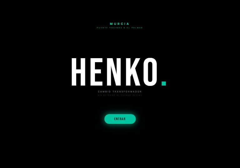 Landing de Henko Barber Studio